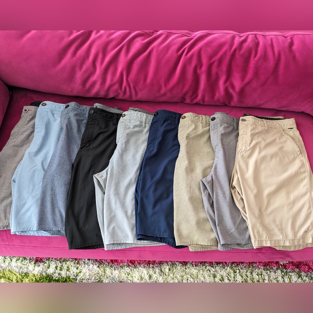 9 pairs of O'Neill Men's Hybrid Shorts Size 36